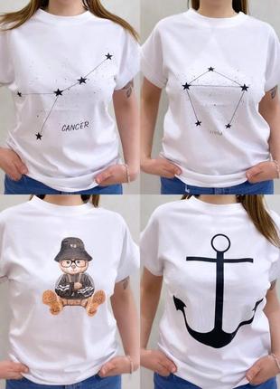 Шикарна жіноча футболка туреччина оверсайз з малюнком