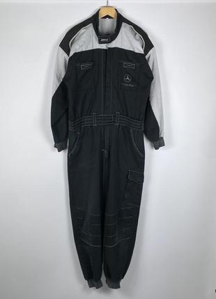 Винтажный гоночный комбинезон костюм с поясом vintage mercedes benz racing jumpsuit size m