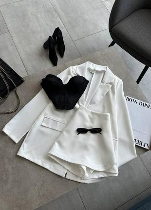 Костюм 2-ка ♥️ піджак + спідниця-шорти