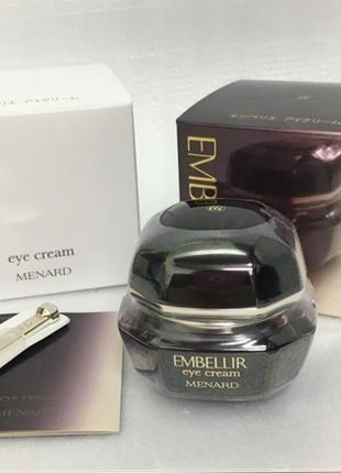 Крем для шкіри навколо очей з екстрактами рейші menard embellir eye cream, японія