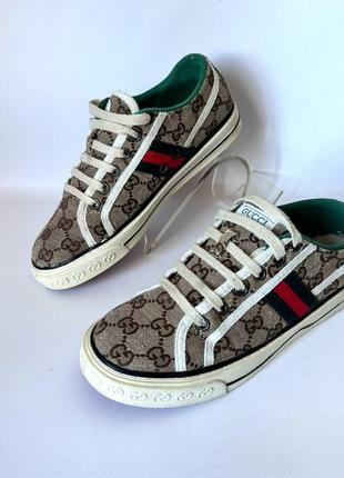 Монограммные кеды gucci