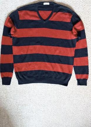 Мужской или женский свитер унисекс джемпер в полоску р. xl, l кашемир j.crew