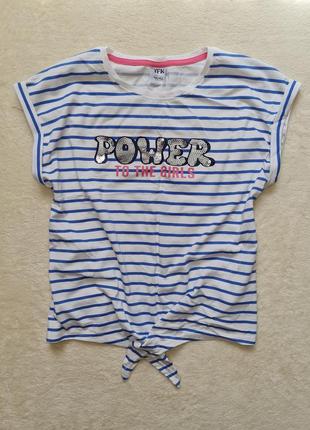 Майка топ вільного крою з вузлом