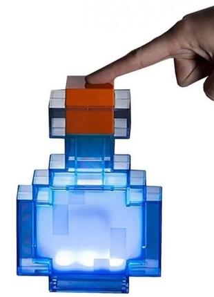 Нічник-світильник майнкрафт пляшка із зіллям minecraft potion bottle