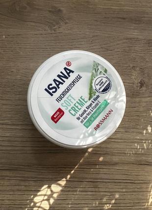 Isana soft creme мягкий увлажняющий крем с алоэ