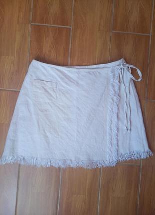 Спідниця з льону hand made на запах