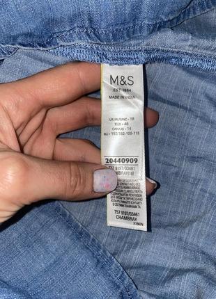 Ярусна джинсова спідниця на весну-літо спідниця максі marks&spencer, xxxl 54-56р3 фото