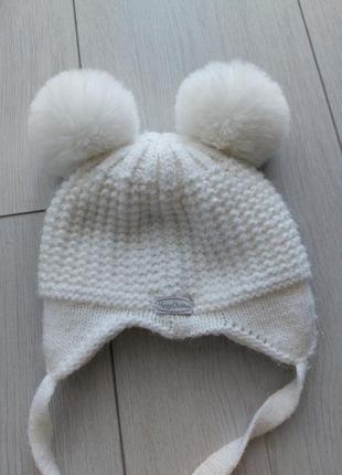 Шапка зимняя 3-6 мес.