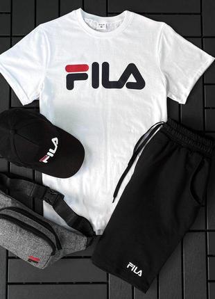 Комплект 4в1 спортивный мужской летний в стиле fila