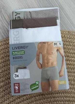 Боксеры мужские трусы livergy (набор 3 шт)