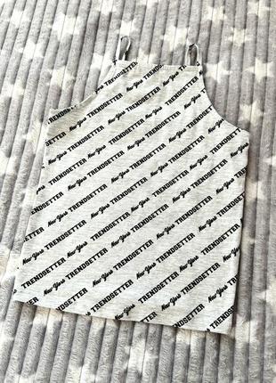 Топ серый george new york trendsetter майка серая базовая