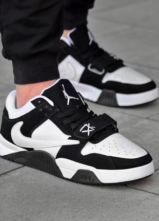 Кросівки der Dior x Air Jordan 1 High travis scott  black and wh