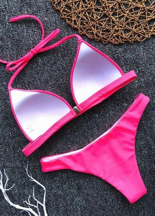 Жіночий купальник роздільний 5037-pink-s рожевий