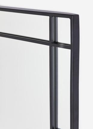 1206936 зеркало в металлической раме черный