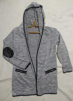 Кардиган жіночий накидка з капюшоном розмір l-xl