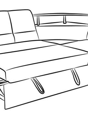 Угловой диван без столика меркурий мебель сервис3 фото