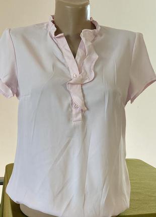 Блузка жіноча світло рожева , внизу на резинці