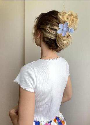 Крабик для волос заколка зажим крабик резинка бантик бантик крабик цветок