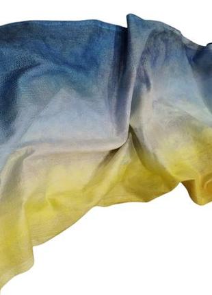 Валяний палантин "україна"7 фото