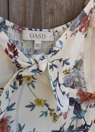 Блуза жіноча квітковий принт від oasis, кроп топ7 фото