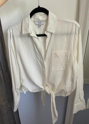 Блузка цвет масло на завязках