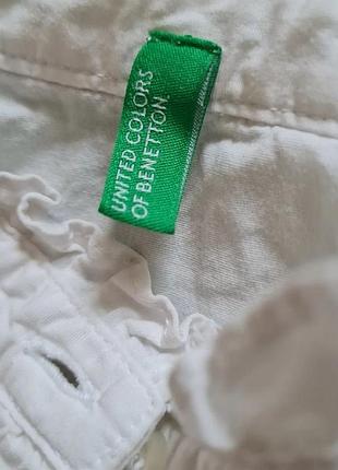 Біла сорочка benetton, блузка benetton 3