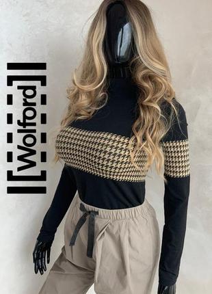 Wolford бесшовный лонгслив в гусиную лапку