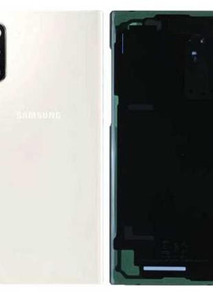 Задняя крышка samsung n970 galaxy note 10 со стеклом камеры, белый