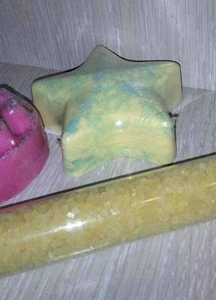 Набор для ванны (соль, бомбочка, мыло)