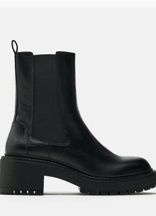 Ботинки челси zara 39 размер кожа