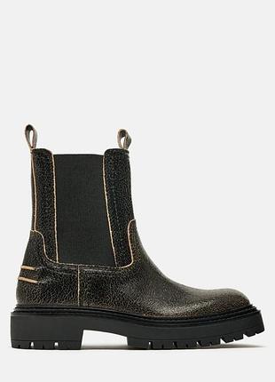 Ботинки челси zara 39 размер кожа