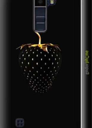 Чехол на lg k10 / k410 черная клубника "3585c-349-2448"