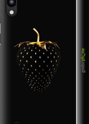 Чехол на samsung galaxy m10 черная клубника "3585c-1661-2448"