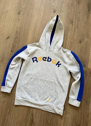 Худи подростковый детский серый reebok 11-12 лет на 152 см рост