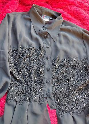 Подовжена нарядна сорочка s/m