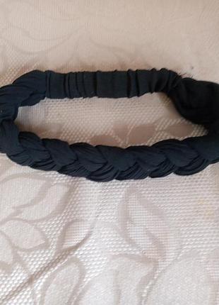 Повязка на голову в виде косы