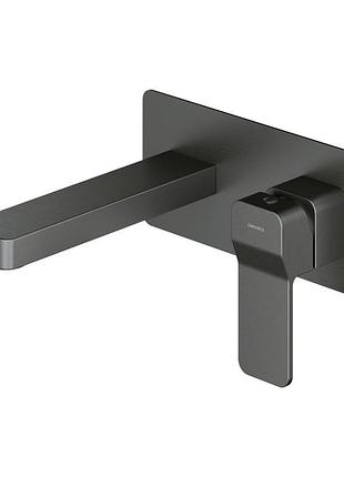 Смеситель для умывальника omnires slide скрытого монтажа graphite (sl7715gr)