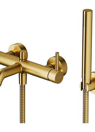 Змішувач для ванни та душу omnires y brushed gold (y1231glb)