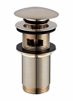 Донний клапан omnires click-clack brushed gold (a706glb)