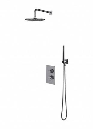 Душевой комплект скрытого монтажа с термостатом omnires contour chrome (sysct11cr)