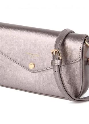 Клатч david jones 6803 серебристый