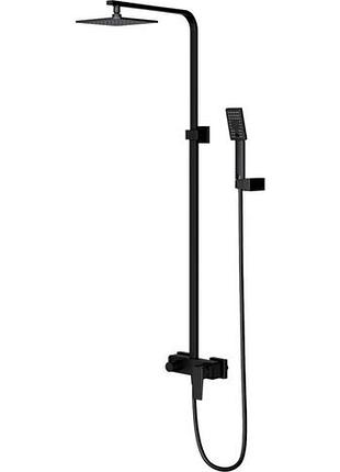 Душевая система omnires parma black mat (pm7444bl)