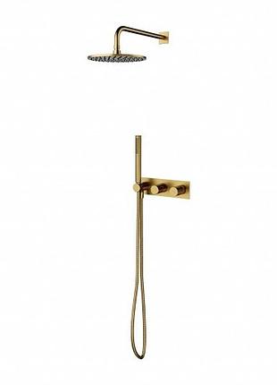 Душевая система скрытого монтажа omnires contour gold (sysct10glb)