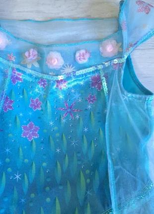 Карнавальное платье frozen холодное сердце от disney 5-6 лет.