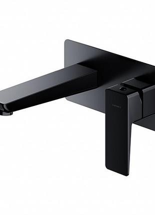 Смеситель для умывальника скрытого монтажа omnires parma black mat (pm7415bl)