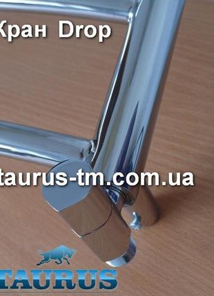 Кран угловой drop (капля) chrome для полотенцесушителей. резьба 1/2" дюйма