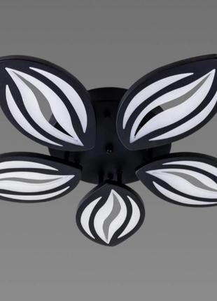 Люстра светодиодная акриловая Shirius 6044-5 bk 52w