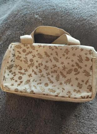 Косметичка yves rocher золотиста нова