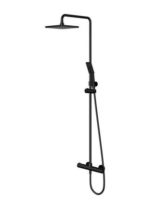 Душевая система с термостатом omnires y black (y1244jbl)