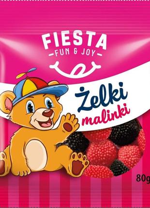 Конфеты желейные fiesta малинки 80 г (5907596450095)